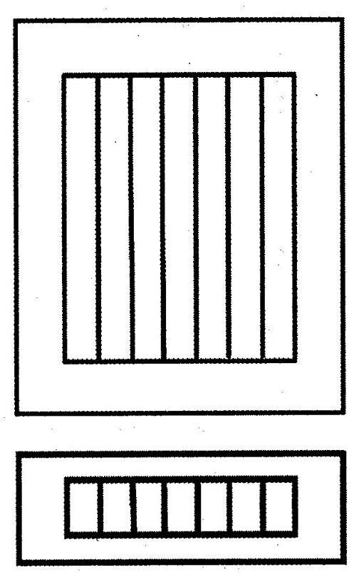 Jefferson style door with corresponding drawer front<br />Drawer front left and right railse are 2-1/2" to match door.<br />Top and bottom rails are 1-1/2" (reduced rail look).
