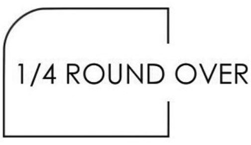 Edge Profile: 1/4 Round Over<br />very popular on slab doors and drawer fronts