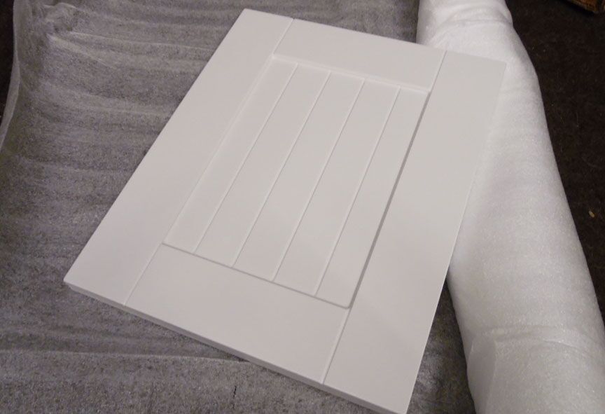 Finally found the door. Look at how much foam<br />was used, we rolled it up. And we will re-use it<br />for other packing.