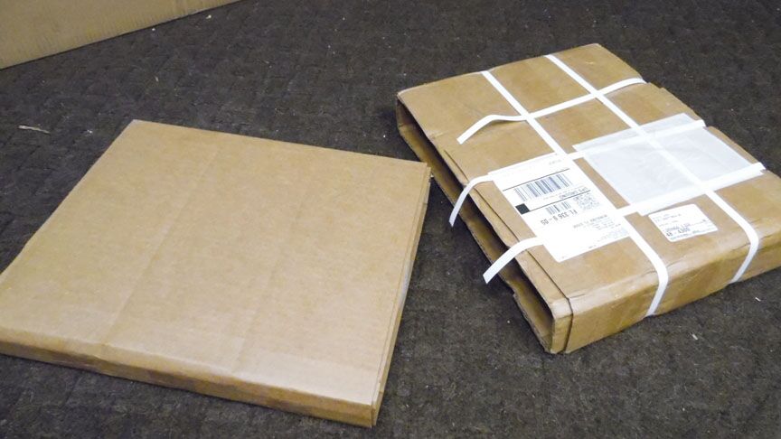 The inner cardboard roll pulled out<br />of the outter roll. We did not have to<br />unroll the outer roll.