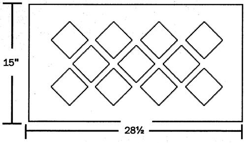 11-bottle wine rack<br />Min. size 15 x 28-1/2<br />Order in any measurement larger than that.