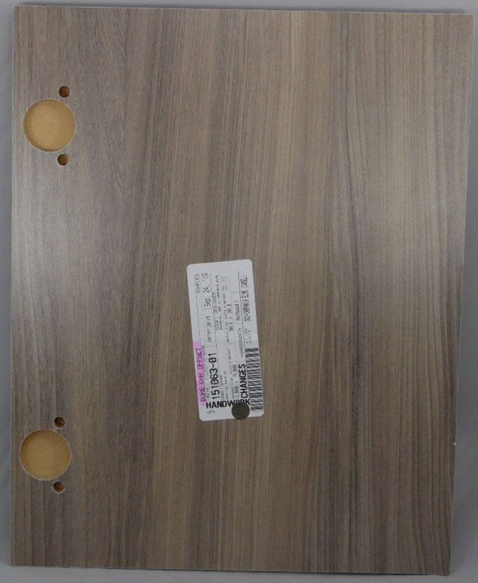 HInge boring on door with matching<br />3D laminate back
