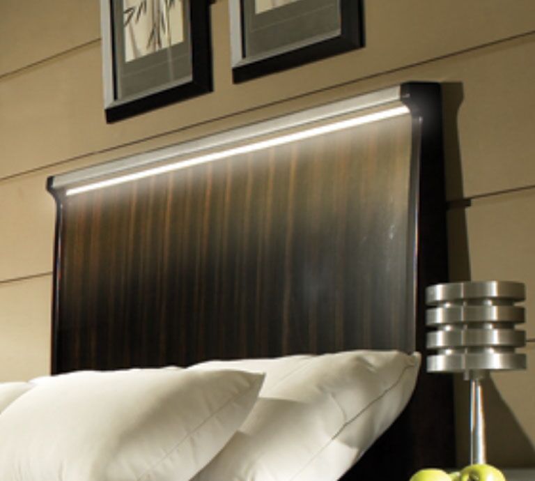 The Hera ELite-LED mounted in a headboard application. This is starting to become popular in hotels, and could potentially be used in home a