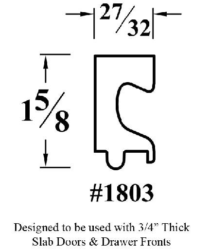 Big-C-pull melamine doors 3/4 thick