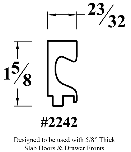Big-C-pull melamine doors 5/8 thick