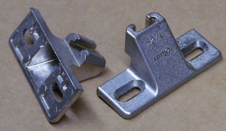 Closeout cabinet hardware