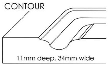 Brushy Creek Custom Doors Contour Raised Panel Profile specs