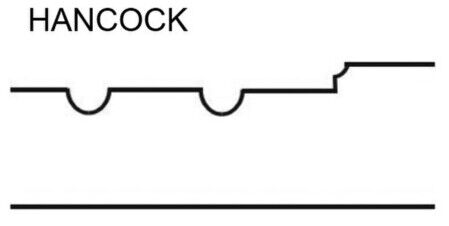 Brushy Creek Custom Doors Hancock style beaded flat panel cabinet door specs