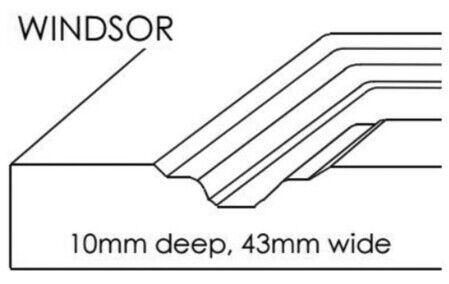 Brushy Creek Custom Doors Windsor Raised Panel Profile specs