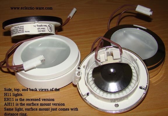 Hera EH11 and AH11 halogen spotlights - say H11 on light